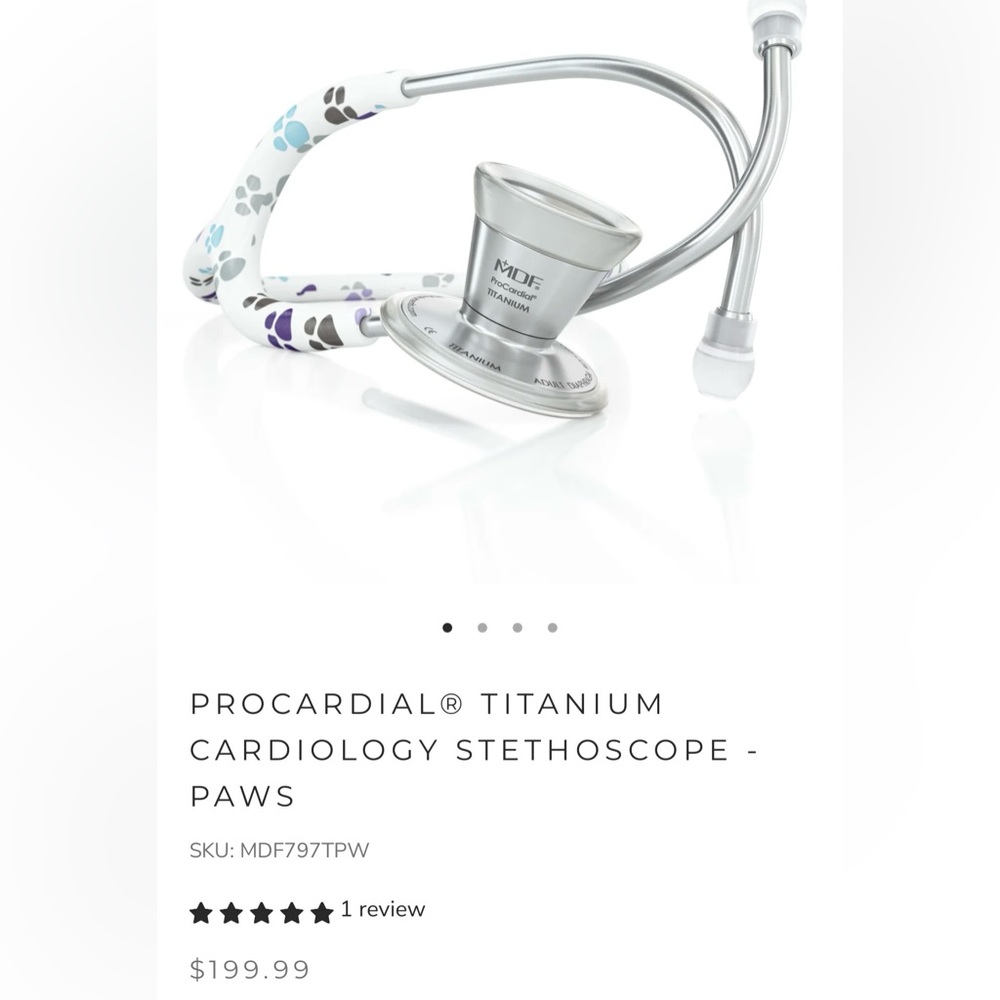 MDF ProCardial paw print 🐾 stethoscope